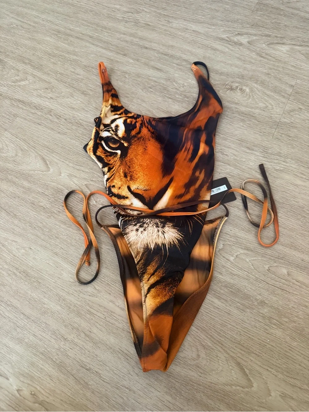 SKIMS X Cavalli Scoop Neck One Piece Swimsuit Size small NEW